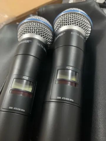 SHURE AXIENT G55  Com Talk. com 02 bastões Beta 58A, A Pronta entrega !!!! - Foto 3