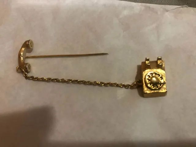 Broche Telefonista Avon Anos 70 Vintage Raridade Colecionador - Foto 2
