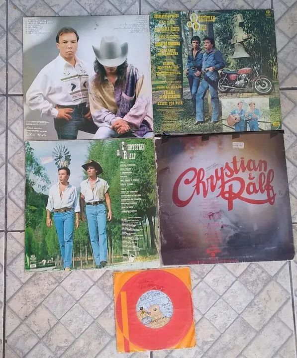 Coleção disco vinil LP Christian e Ralf compact disc sertanejo  - Foto 2