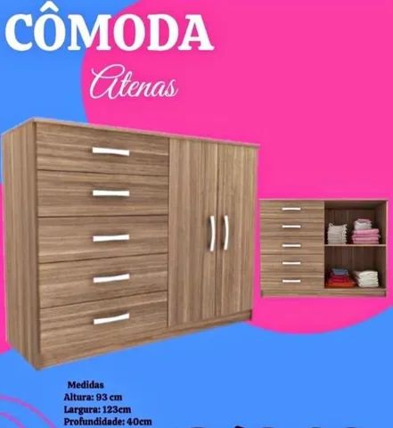 Cômoda 5 gavetas com sapateira / Entrega Rápida  - Foto 4
