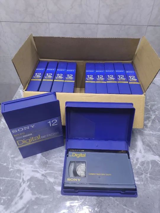  Fita de Vídeo Betacam Digital Sony BCT-D12 Novas