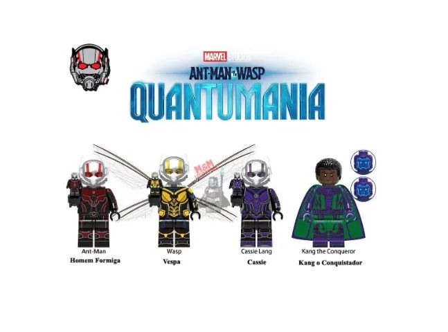 Miniaturas de Homem Formiga 3 Quantumania! Scott Lang, Van Dyne