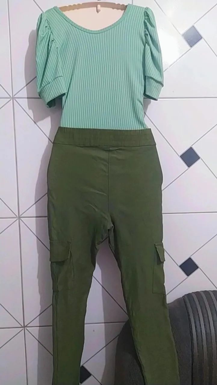 Calca cargo + Bory verde - Foto 2