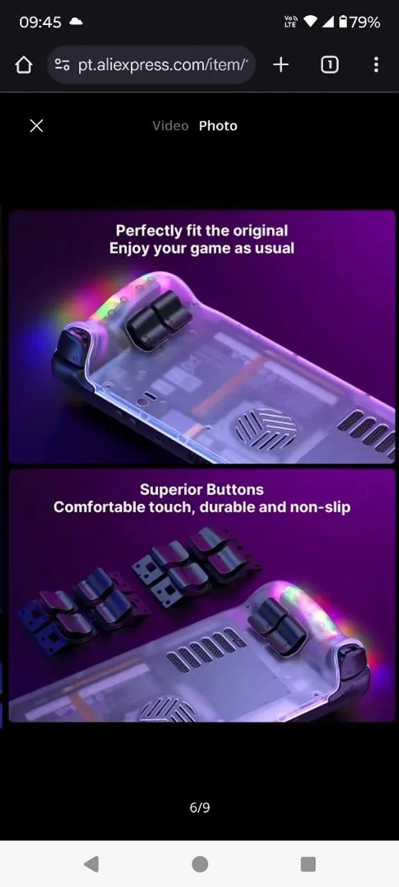 Placa Traseira RGB para Steam Deck - Foto 3
