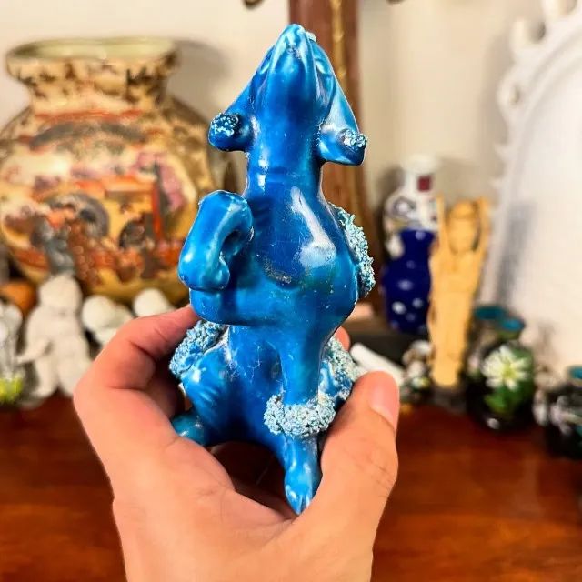 Charmoso bibelô Poodle em porcelana. - Foto 6