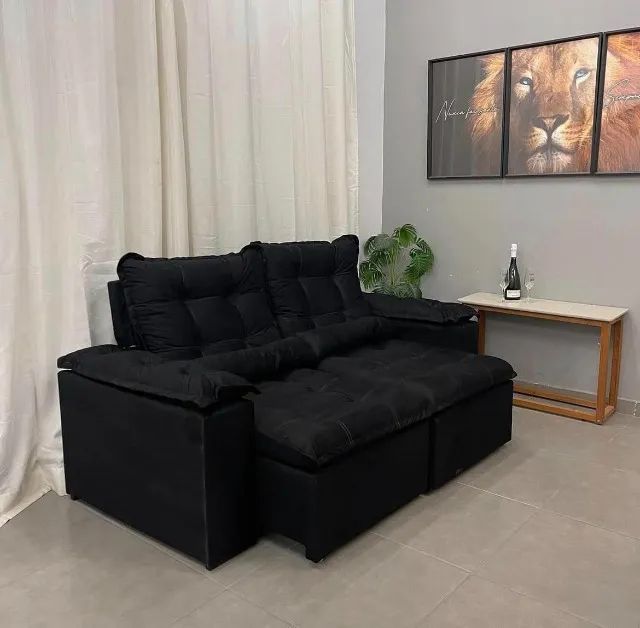 Sofá Retrátil e Reclinável Atenas 2m de Largura- Entrega Rápida - Foto 2