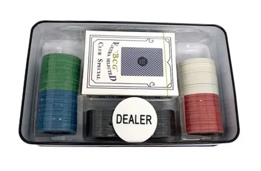 Kit Jogo de Poker 80 Fichas Numeradas IM42057