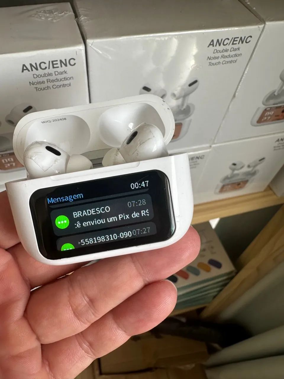 Fone de Ouvido Bluetooth PREMIUM tela touch  - Foto 2