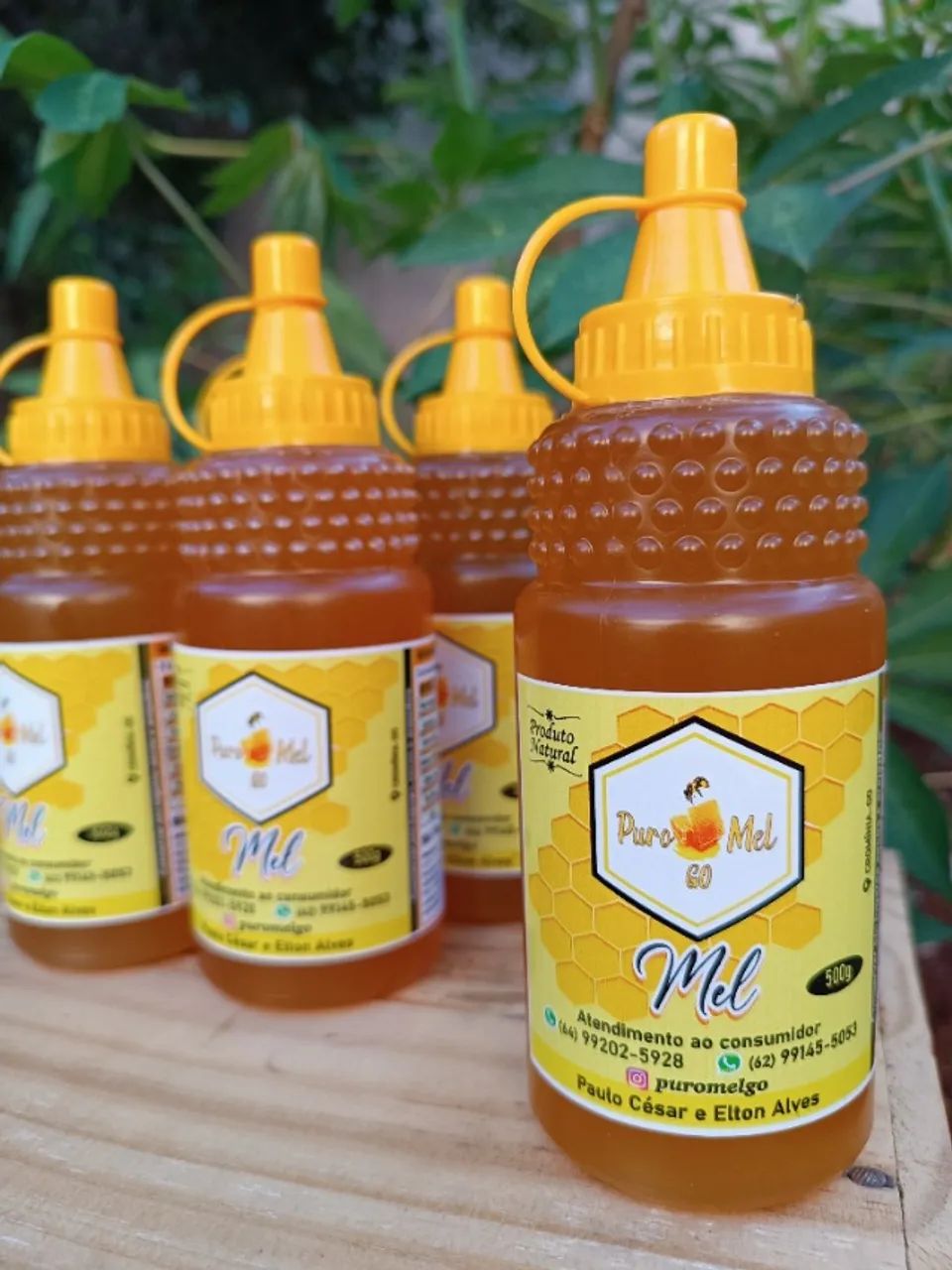 Mel Flor de Aroeira Bisnaga 500 G - Foto 3