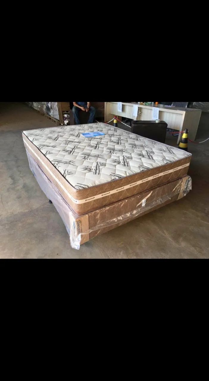 Cama box colchão d33 suporte 