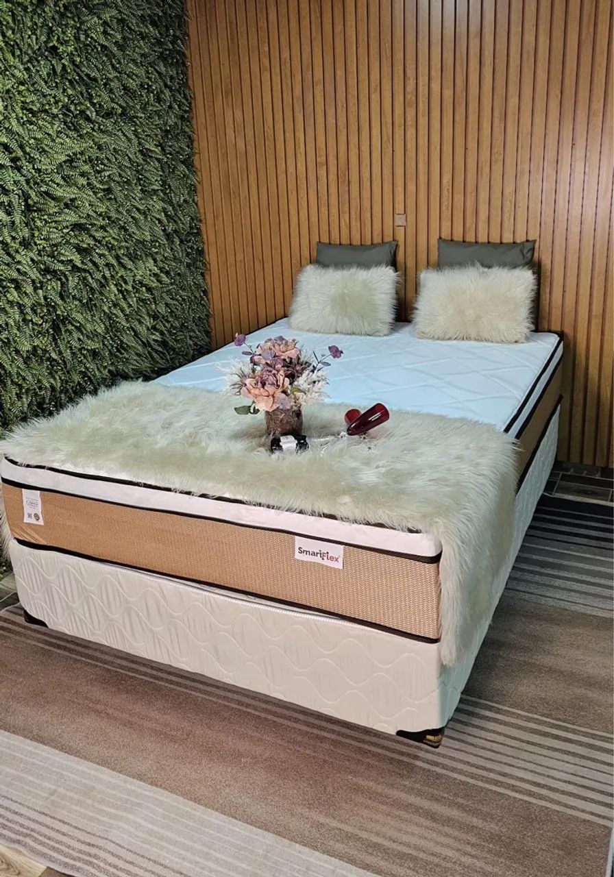 Base + Colchão Smartflex Conforto e Elegância - Foto 2