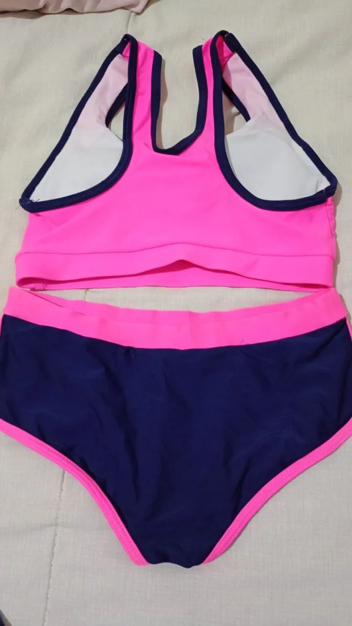 biquini estilo top com short curto infantil menina  - Foto 2