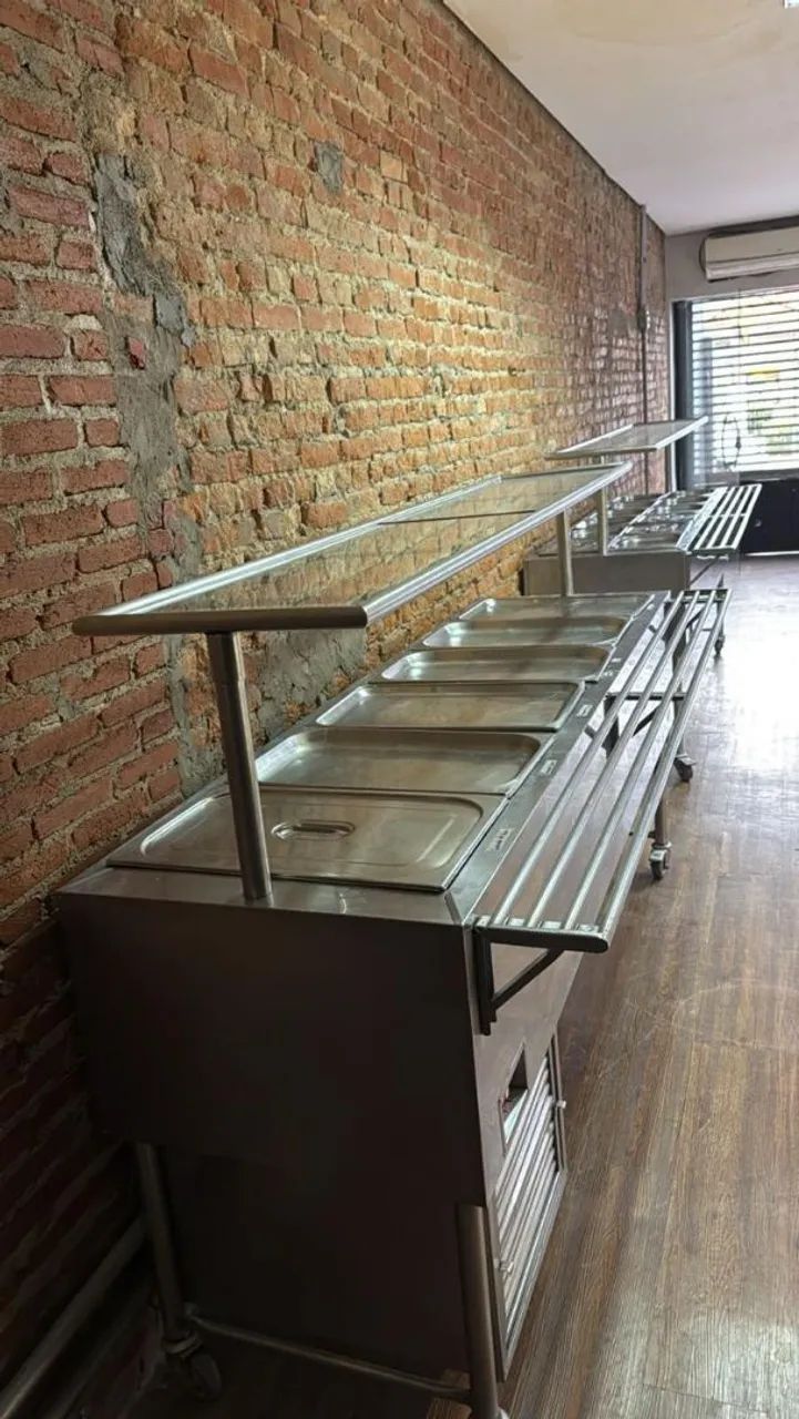 Balcão de aço inox para restaurante servi serf  - Foto 3