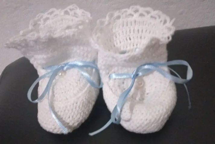 Sapatinho crochê 