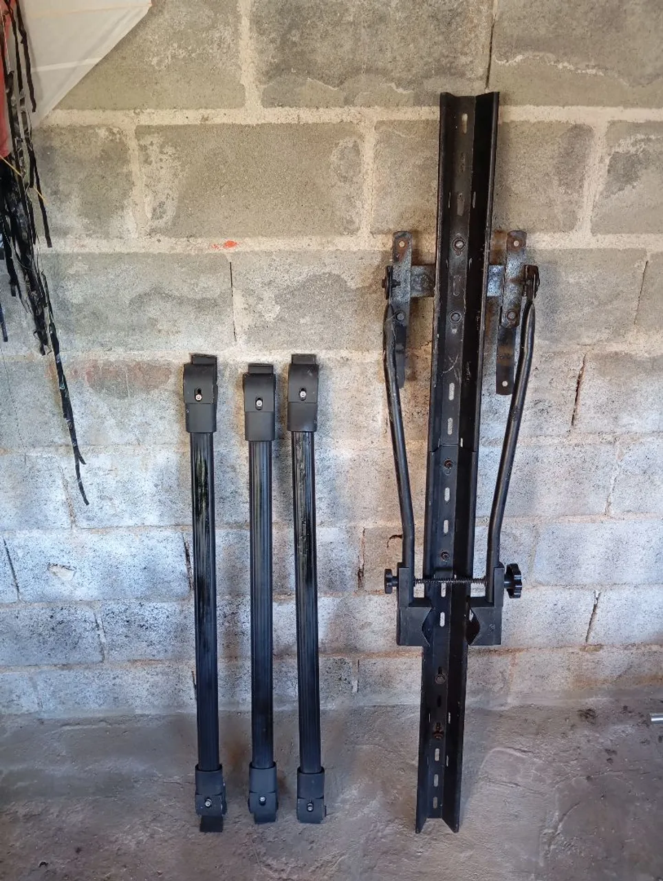3 Rack de teto automotivo pra Palio Wikend completo e um transbike de brinde