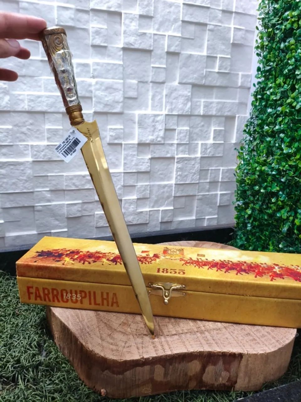 Faca Churrasco Farroupilha aço Cirúrgico inox - Cabo Alpaca original  - Foto 3