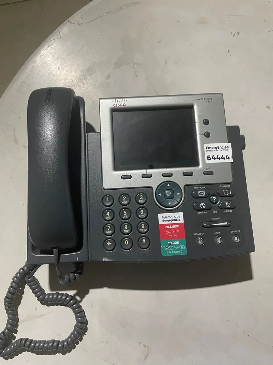 Cisco 7945 - Identificador de Chamadas Usado