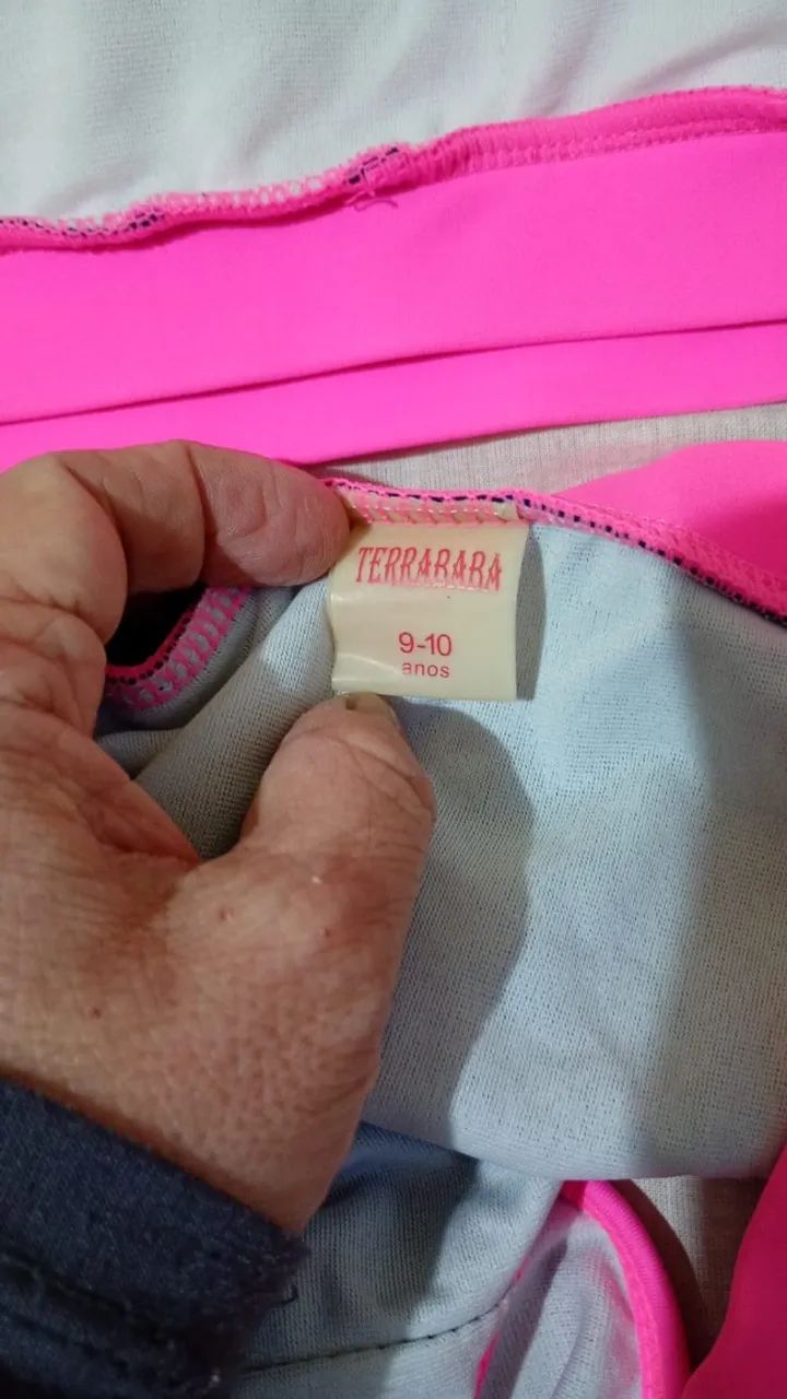 biquini estilo top com short curto infantil menina  - Foto 3