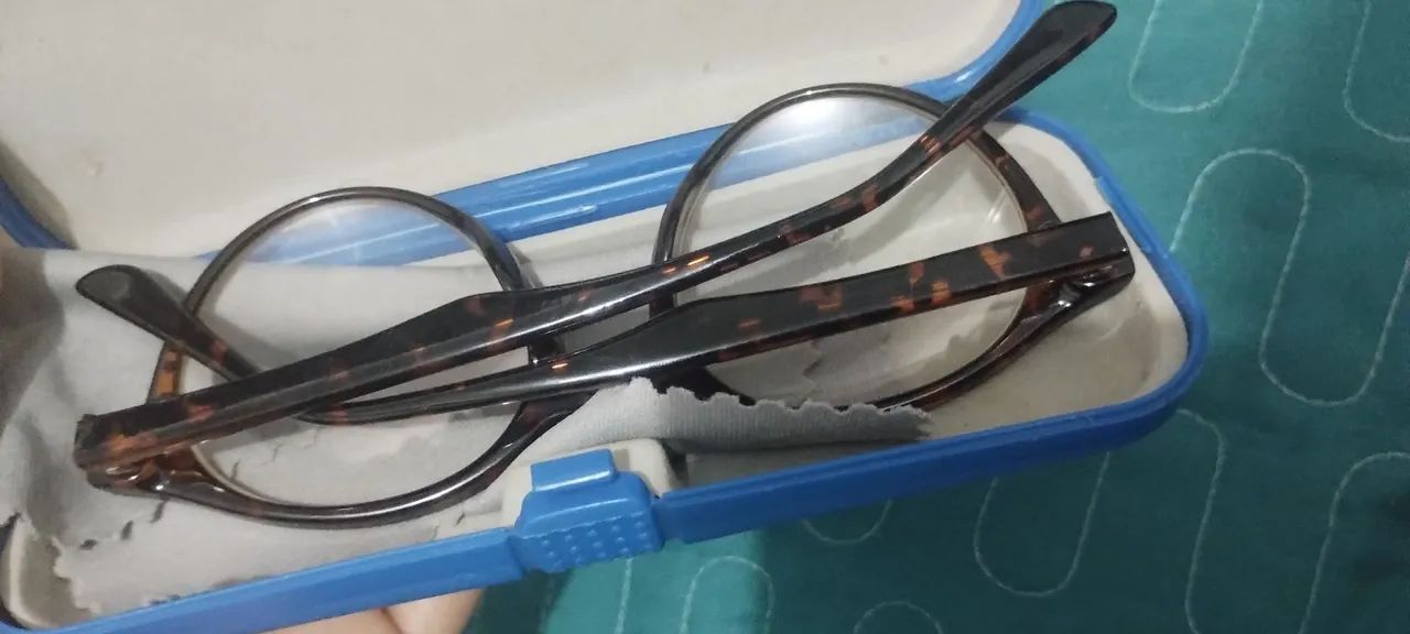Armação Óculos sem grau unissex camuflado marrom  - Foto 3
