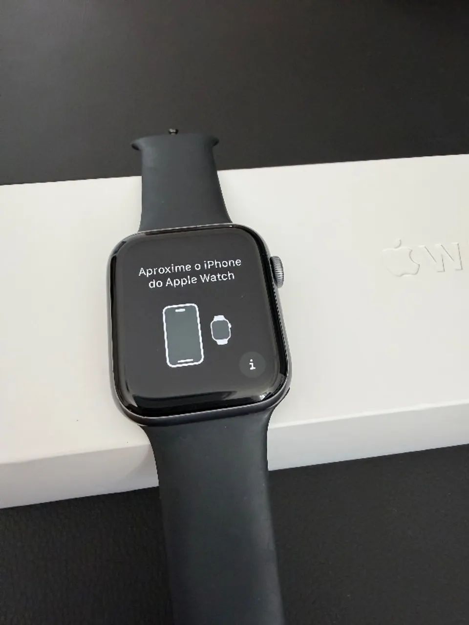 Apple Watch Series 44mm com caixa e acessórios originais