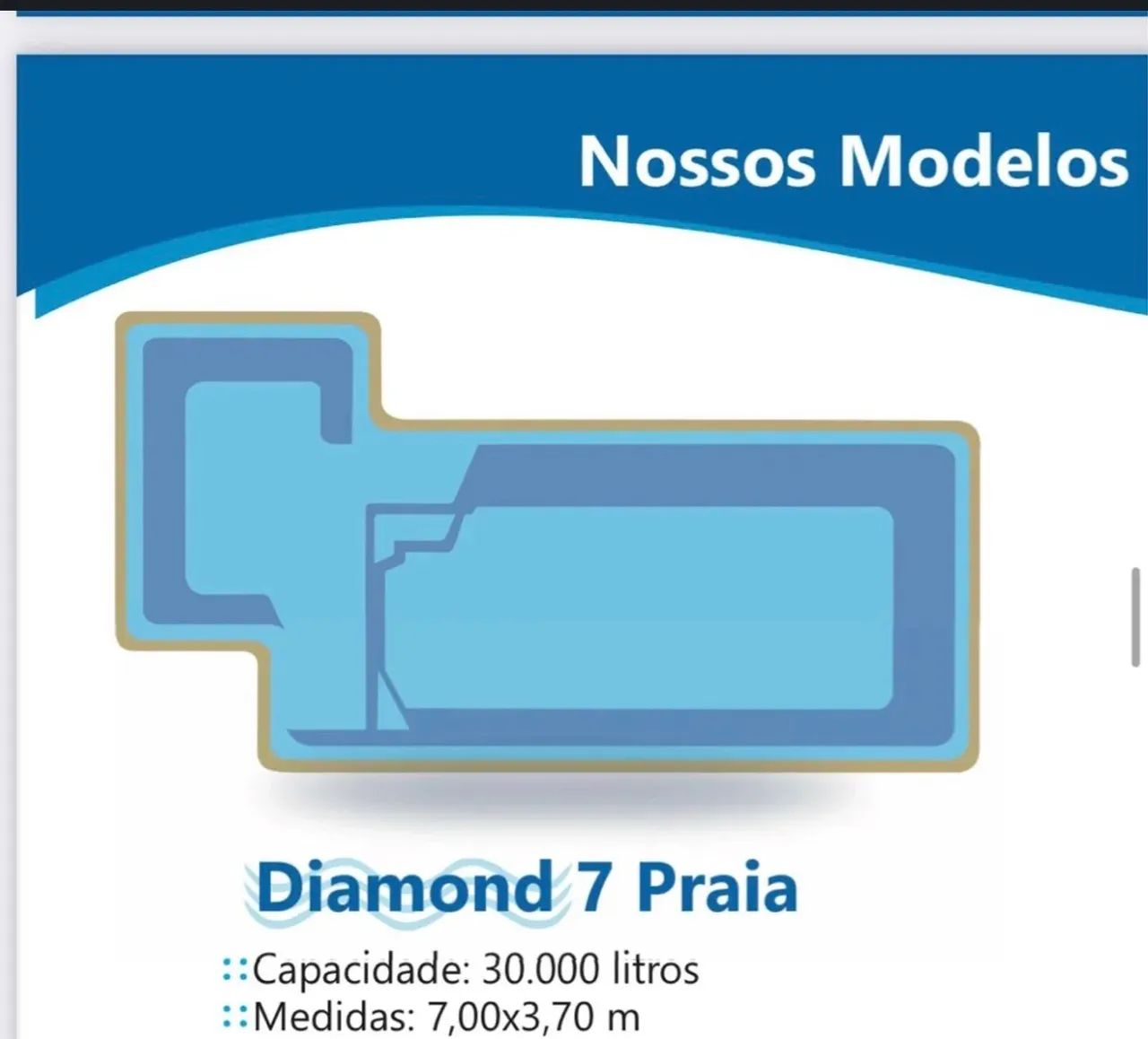 Piscina de fibra instalada 7 METROS COMPLETA 
