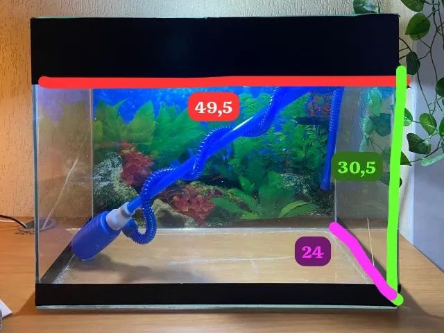 Aquário de vidro em ótimo estado - Foto 6