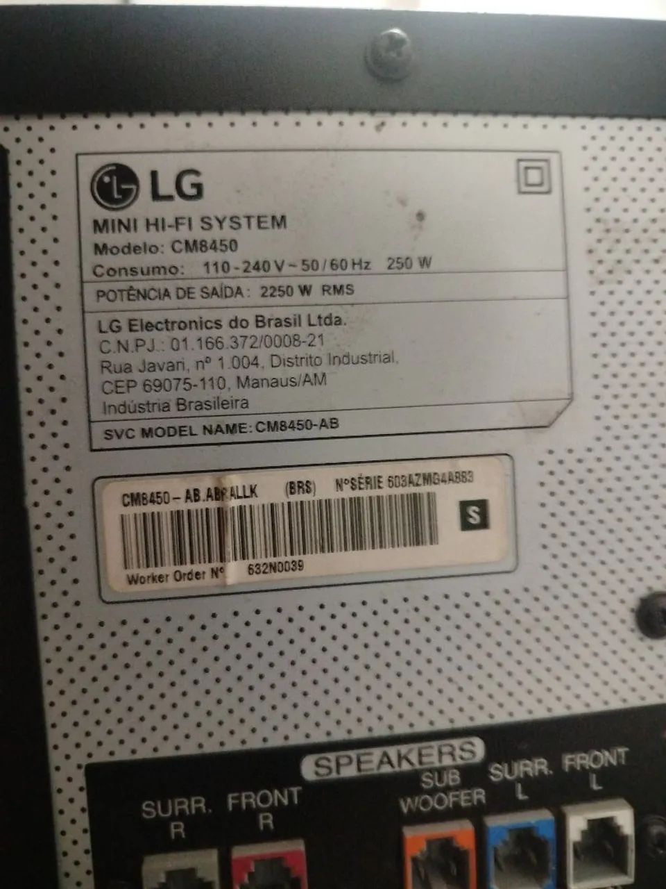 LG Sound System63824113314433125