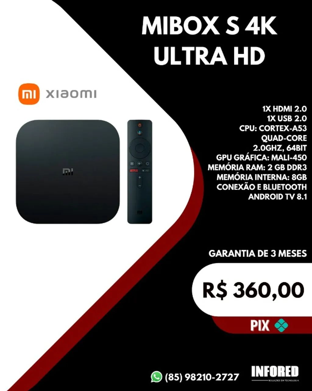 Mibox S 4K ultra HD