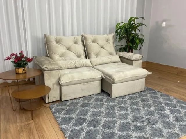 Sofá Retrátil e Reclinável Porto Madeiro 2.00m - Pronta Entrega! - Foto 4