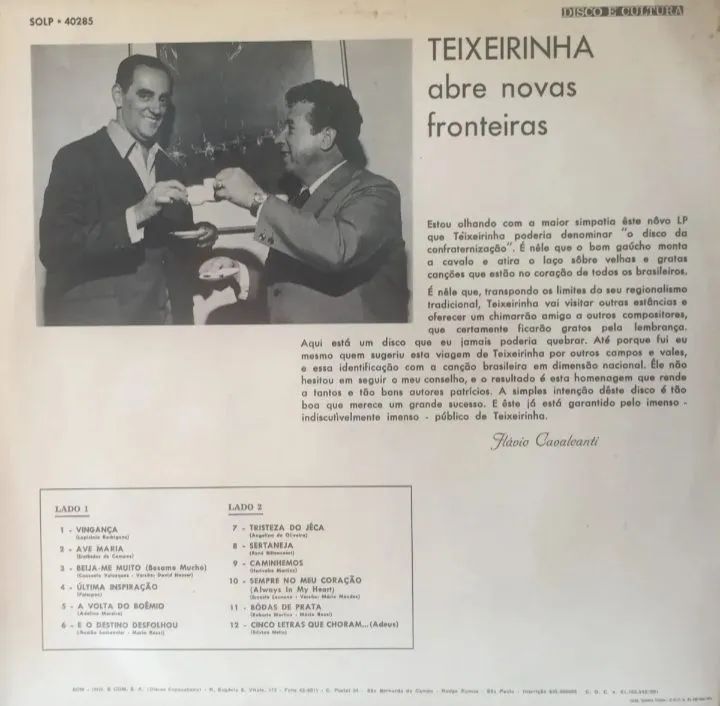 LP Teixeirinha Num fora de serie 1971 Ótimo estado - Foto 4