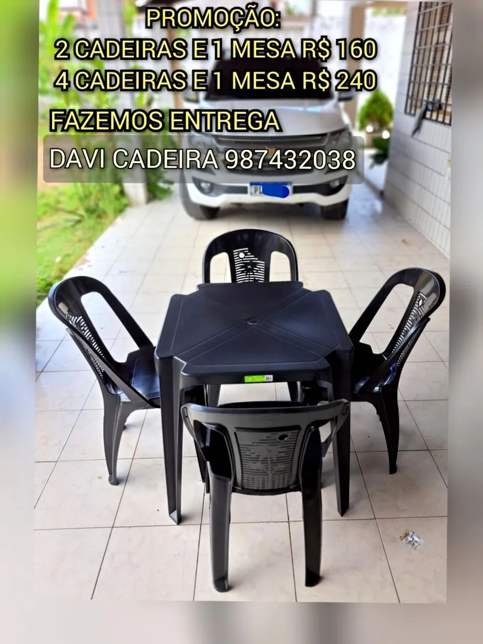 MESA MILANI ZZ SS PLASTICA KS DD ENTREGA HOJE