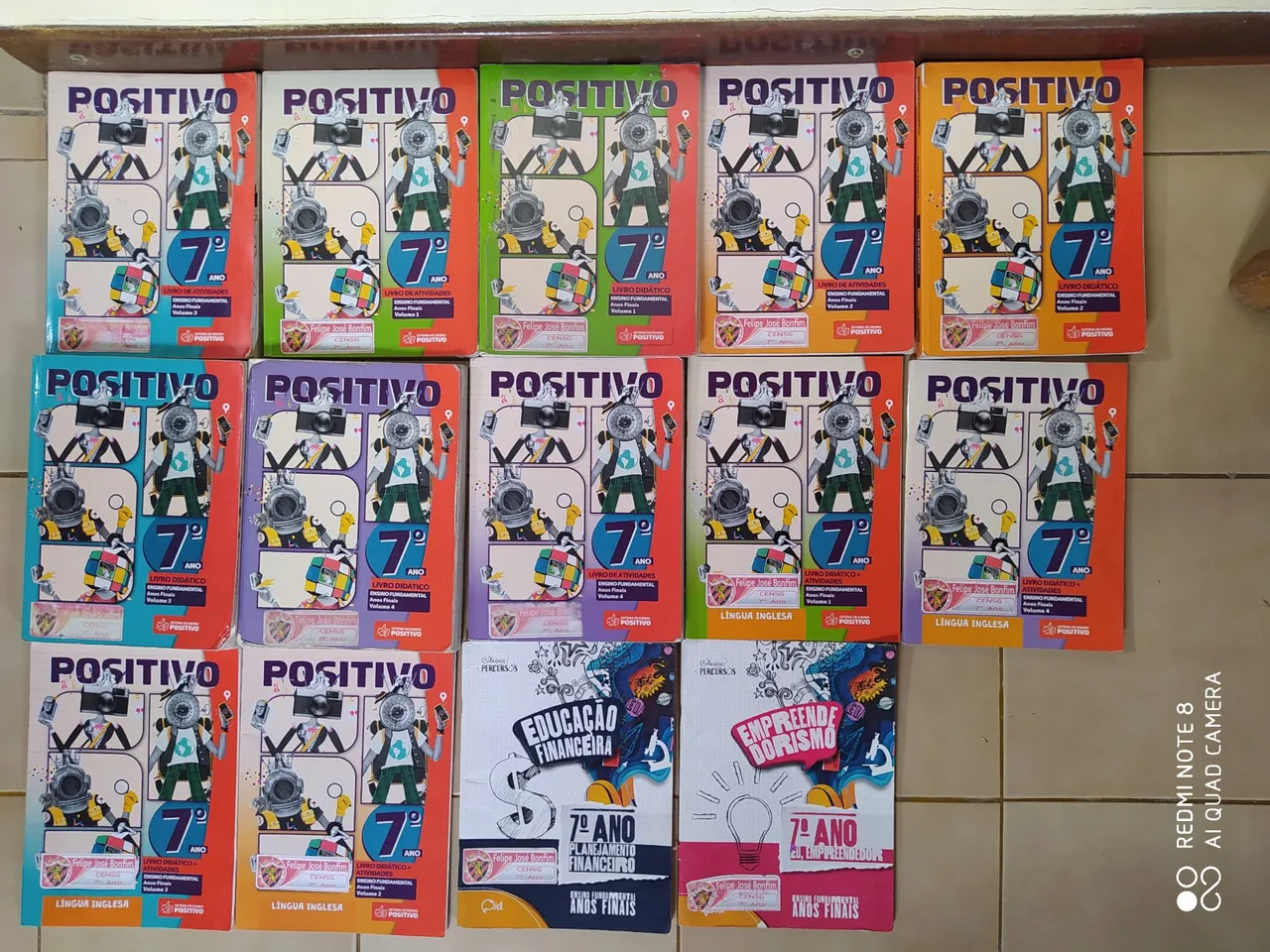Livros Didáticos Positivo 7º Ano - Ensino Fundamental