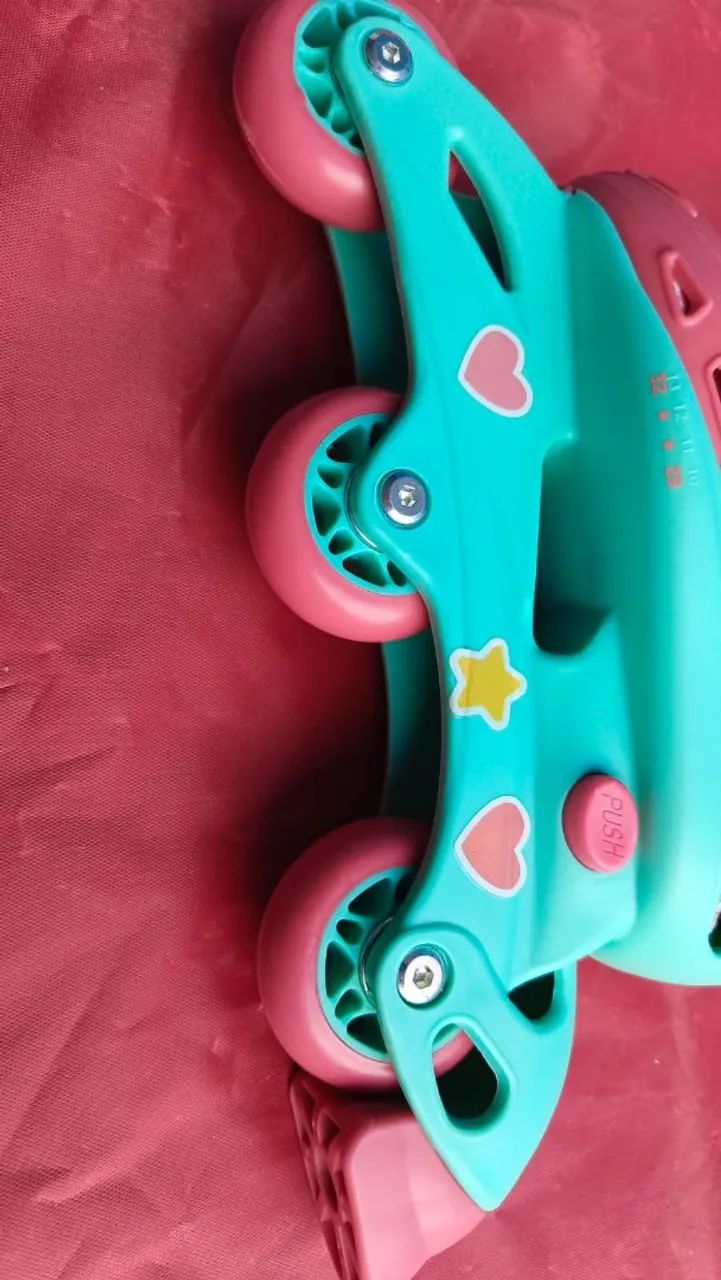 Roller Tri Inline 2 em 1 Unicórnio Novos Bel (PRONTA ENTREGA) - Foto 5