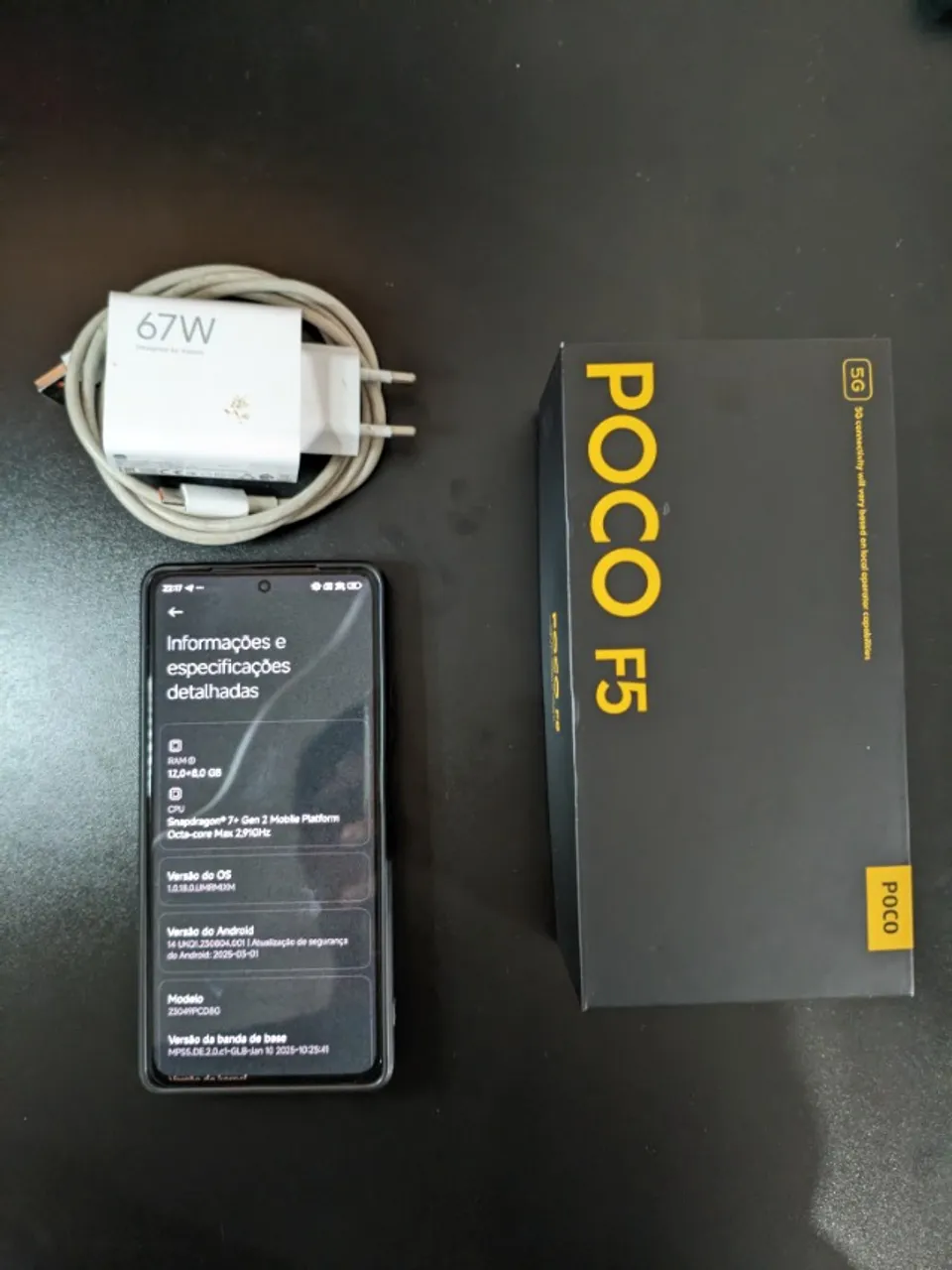 CELULAR POCO F5 - 12GB RAM + 8GB Virtual = 20GB RAM | 256GB Armazenamento