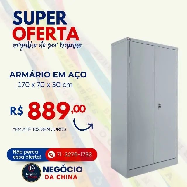 Armário em Aço 1,7 m de altura
