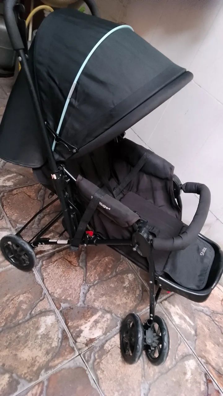 Carrinho de bebê yoyage fecha fácil preto - Foto 2