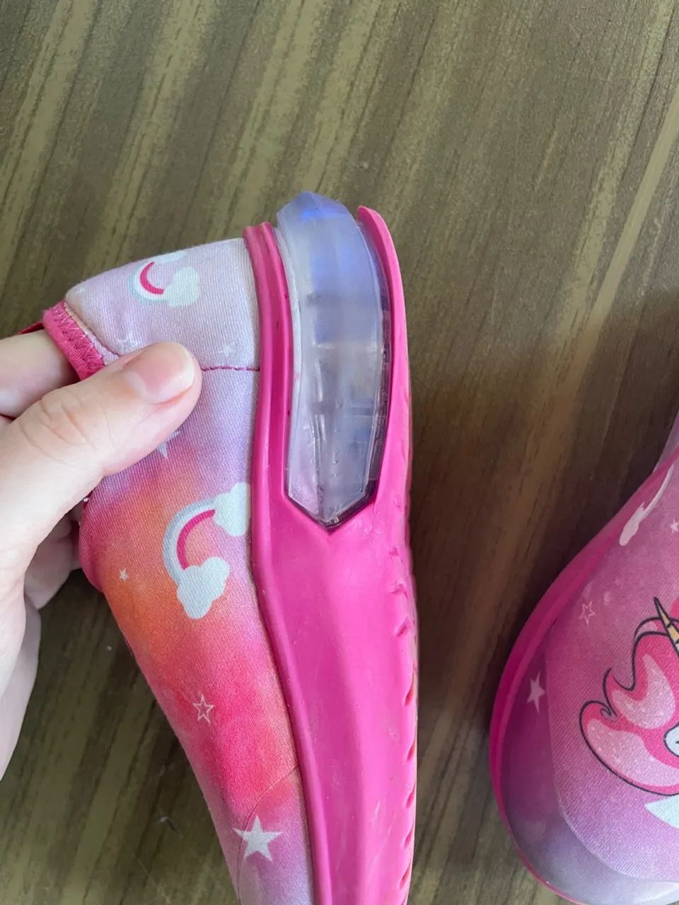 Tênis Infantil Bibi Unicórnio Rosa (com LED) - Foto 3