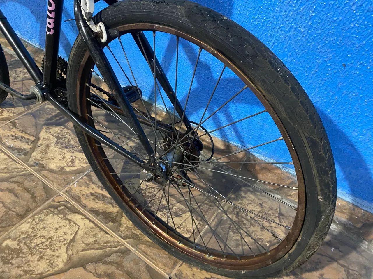 Bicicleta Caloi Safari Cruiser antiga para restaurar - Foto 4