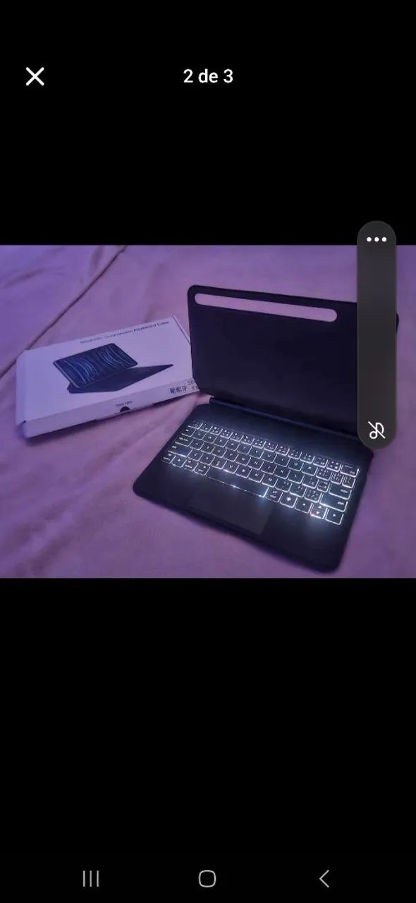 Capa de teclado p Tablet (Magic keiboard  marca Agiuyu) - Foto 2