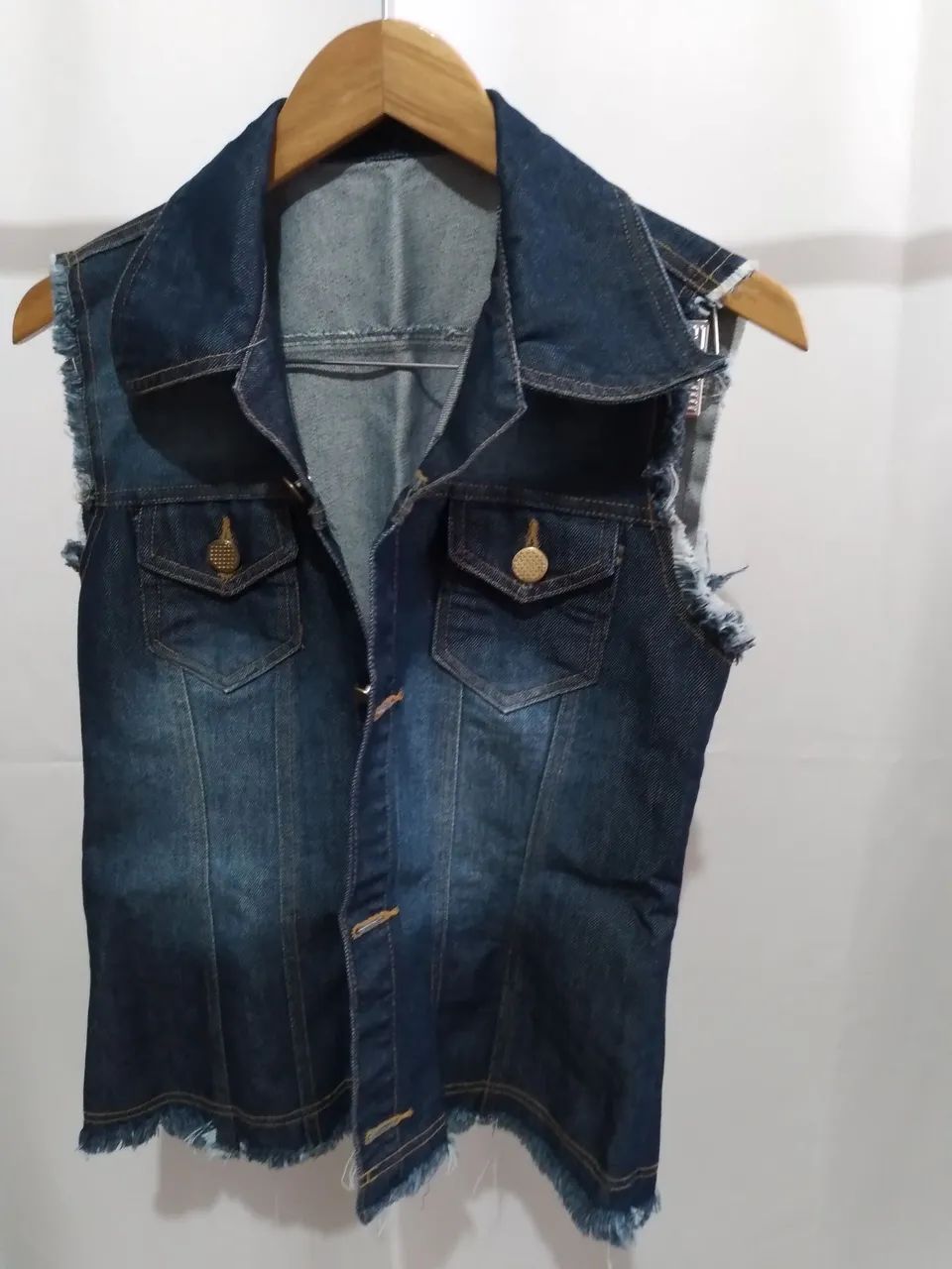 Colete jeans Tam M 