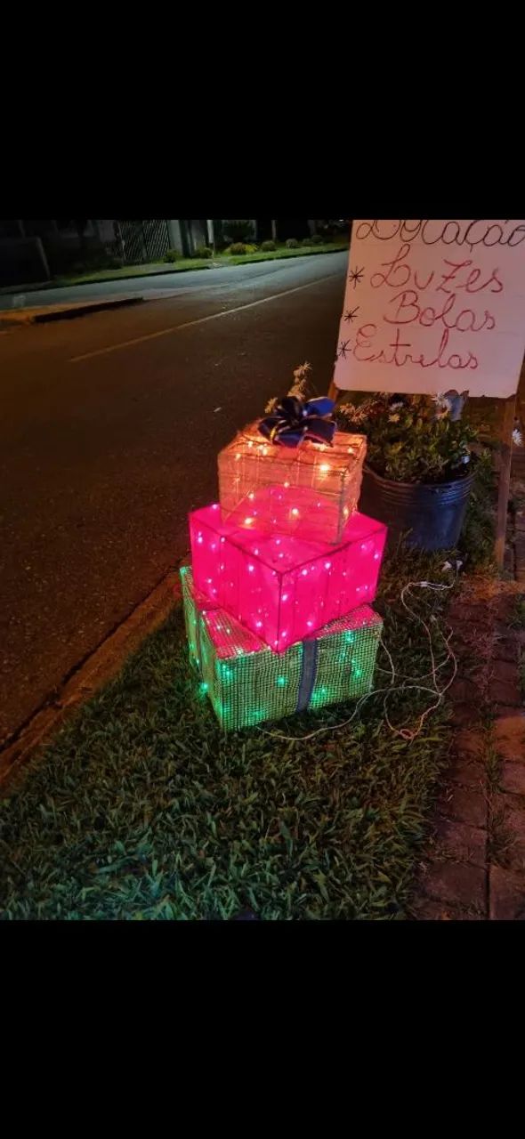 Caixas de presentes iluminadas  - Foto 2
