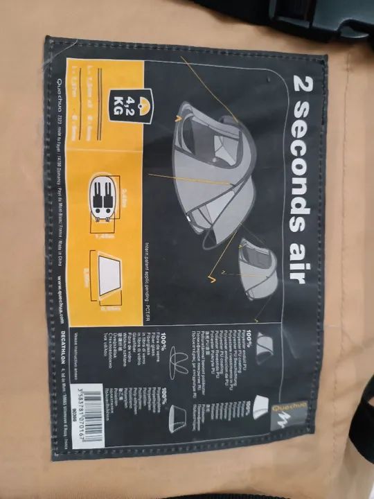 Tenda de Camping Dobrável. Para 2 pessoas  - Foto 3