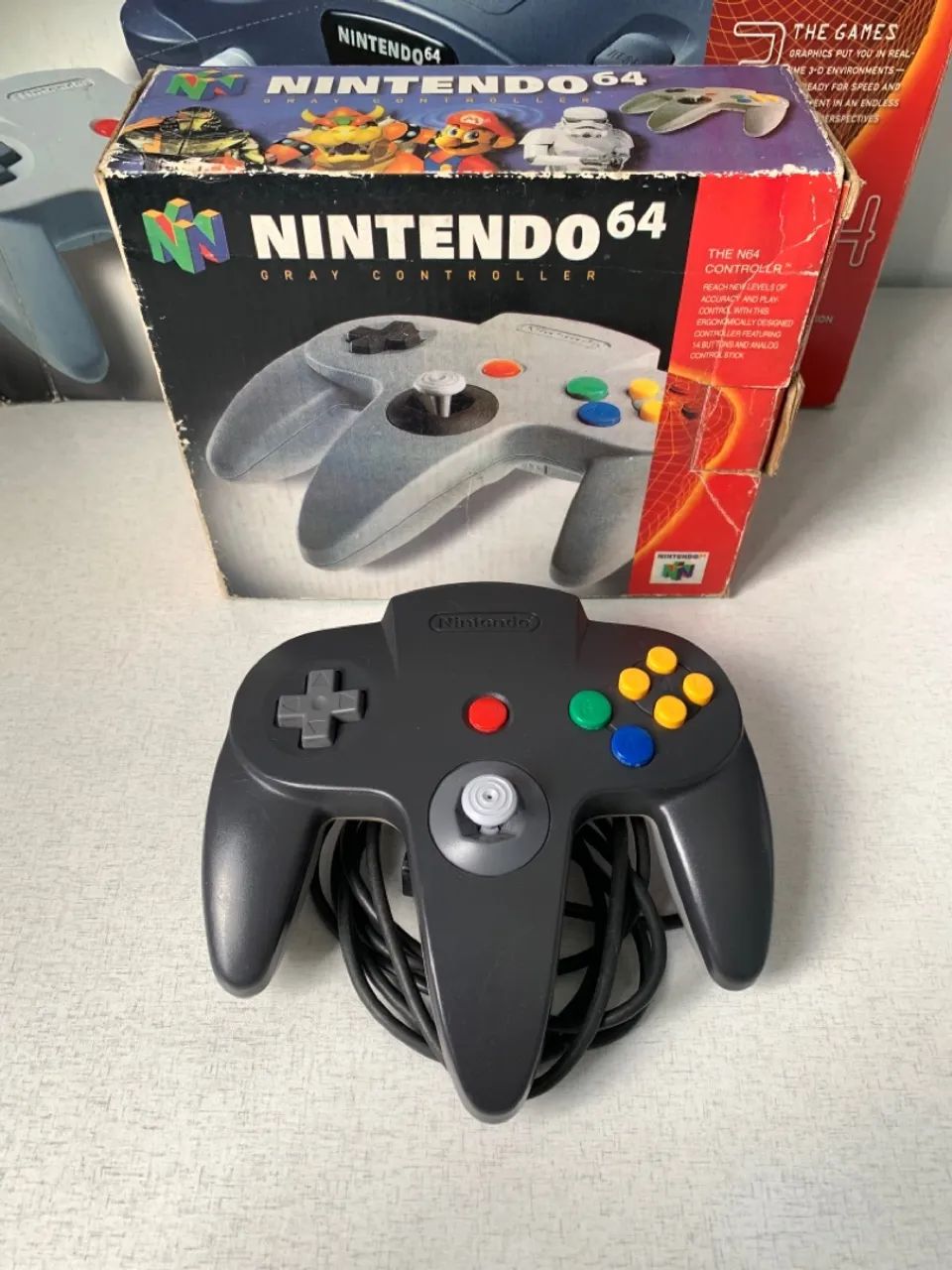 Nintendo 64 Completo com Caixa + Controle Extra + Jogos Originais