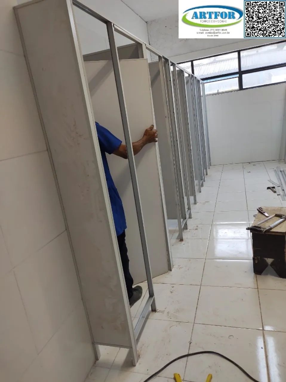 Divisórias Banheiro, Divisórias para Wc, Divisórias Sanitárias Naval, @artfordivisorias - Foto 3