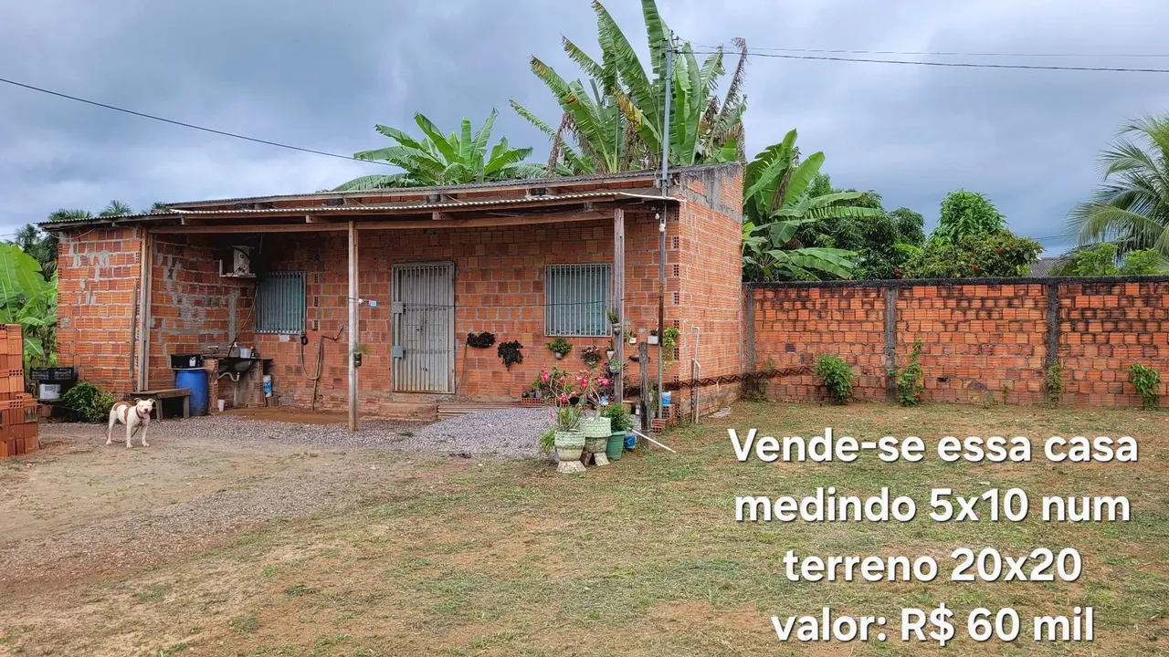 VENDE-SE ESSA CASA, R$60 Mil