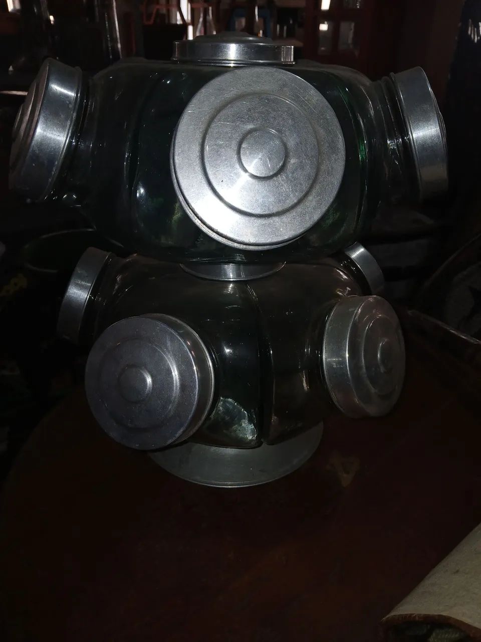 BALEIRO DE 2 ANDARES giratório de vidro - Foto 4