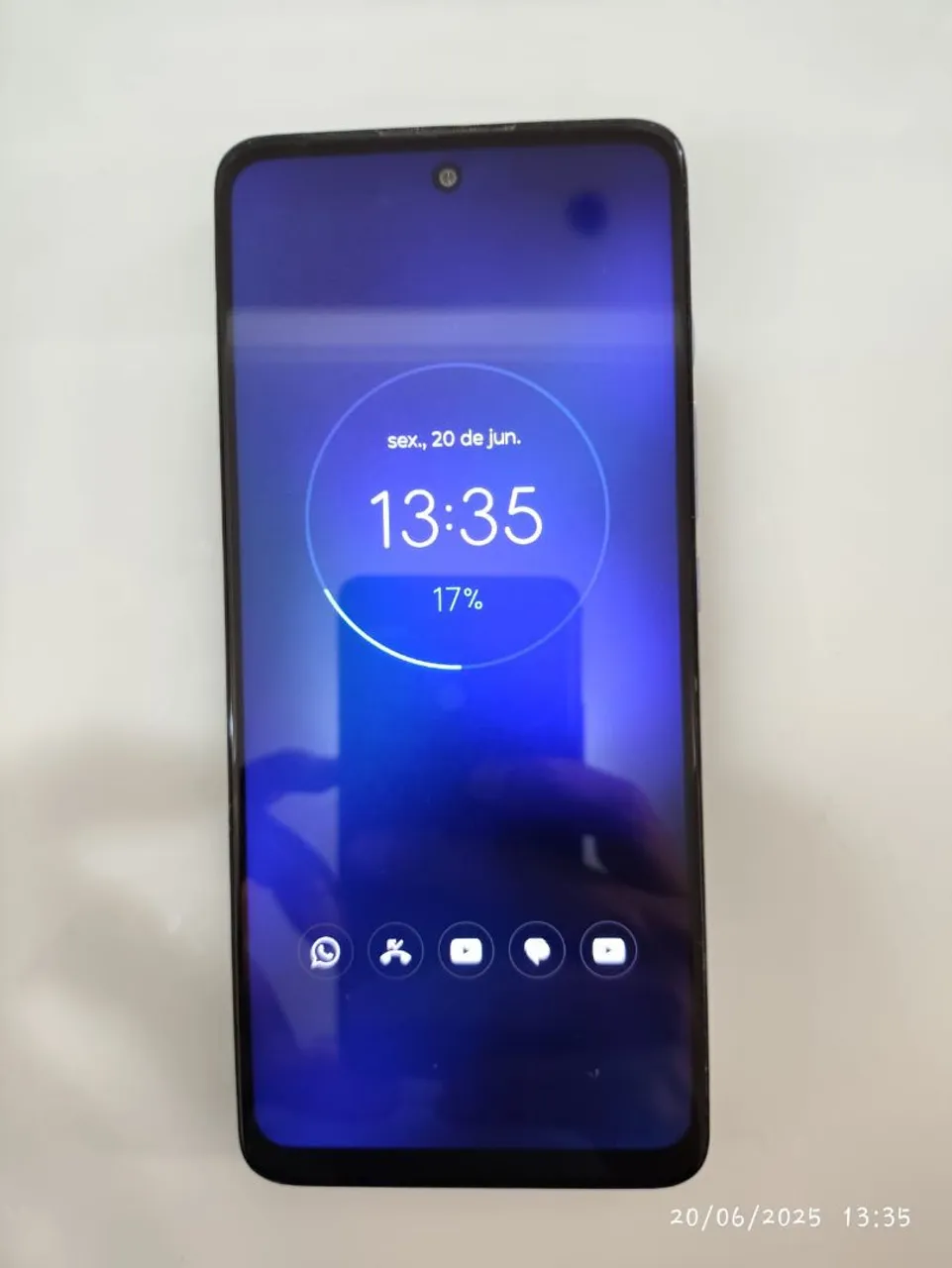 Smartphone Moto G60 128 GB 4G Tela 6.8" Dual chip 6GB RAM Câmera tripla + Selfie 32MP