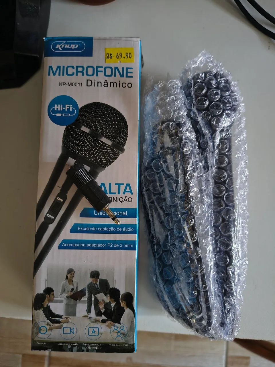 Microfone Dinâmico Knup KP-M0011 - Alta Definição - Foto 2