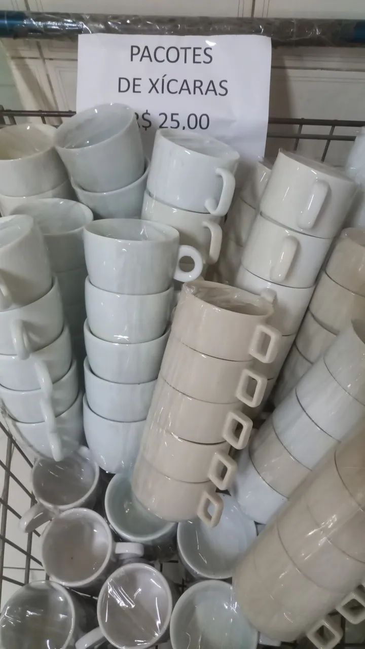 Pacotes de Xícaras - R$ 25,00