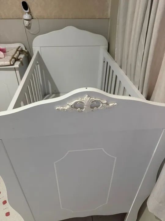 Berço em madeira branco  - Foto 3